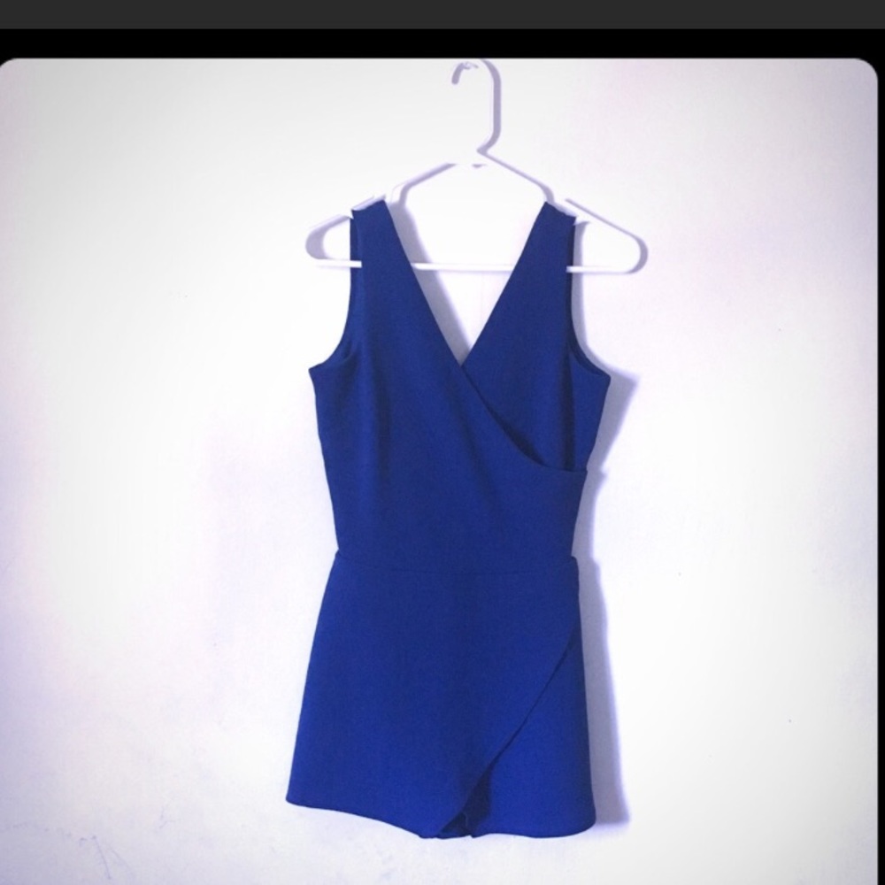 Royal blue romper